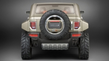 Взгляд сзади на Hummer HX Concept